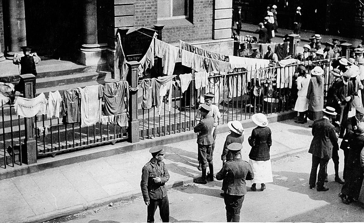 Washing day in Waller Street