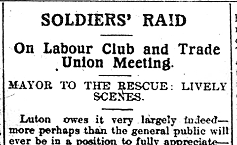 Soldiers raid headline
