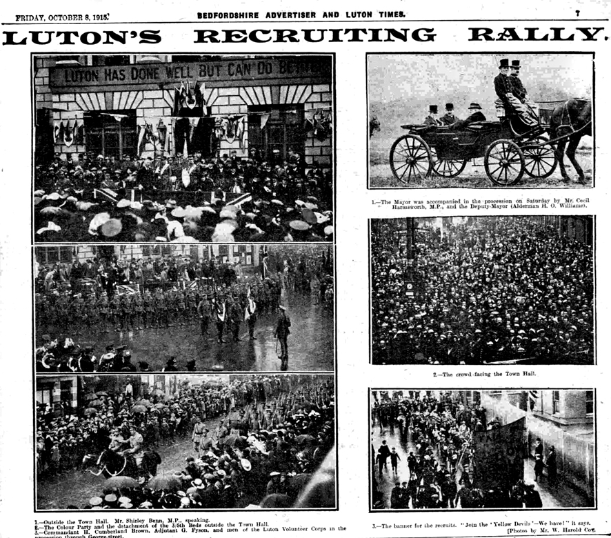 Recruiting rally, Oct 1915