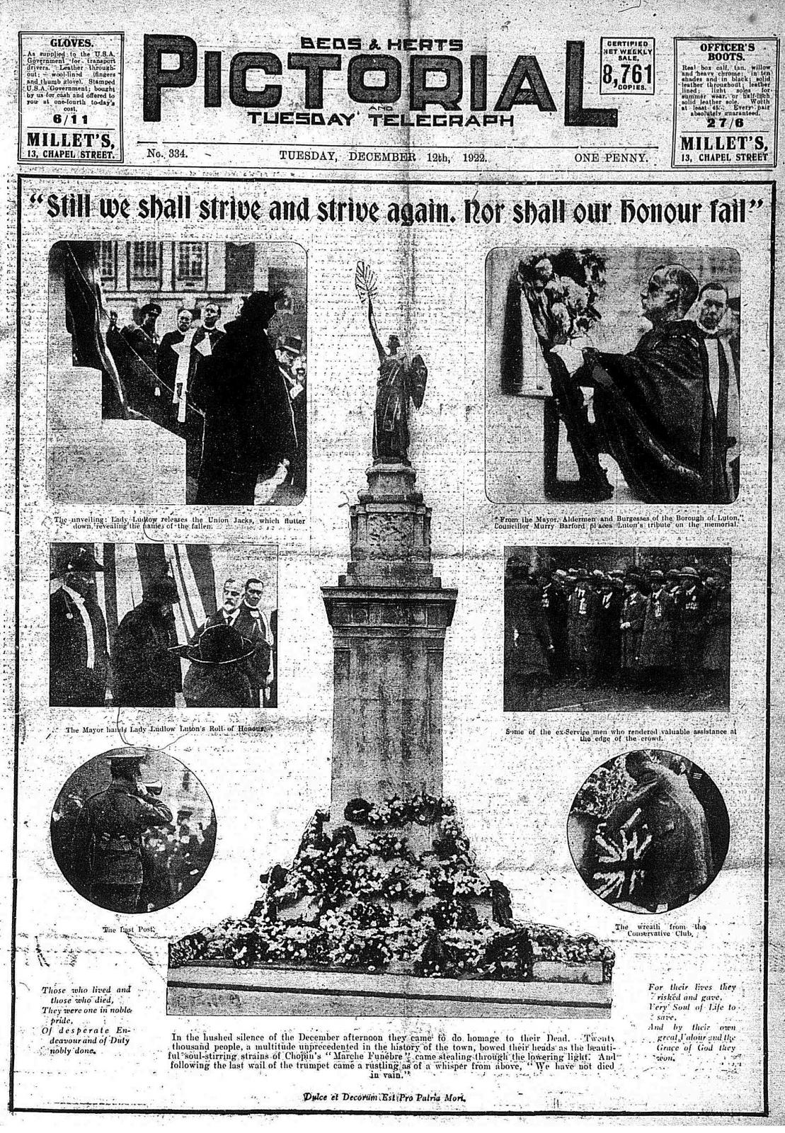 Scenes at war memorial unveiling