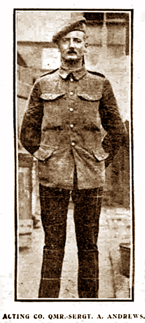Second Lieut Arthur Andrews