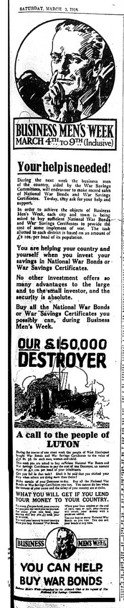 Businessmen'as Week advert