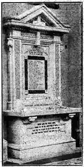 Chapel Street Wesleyan Church memorial