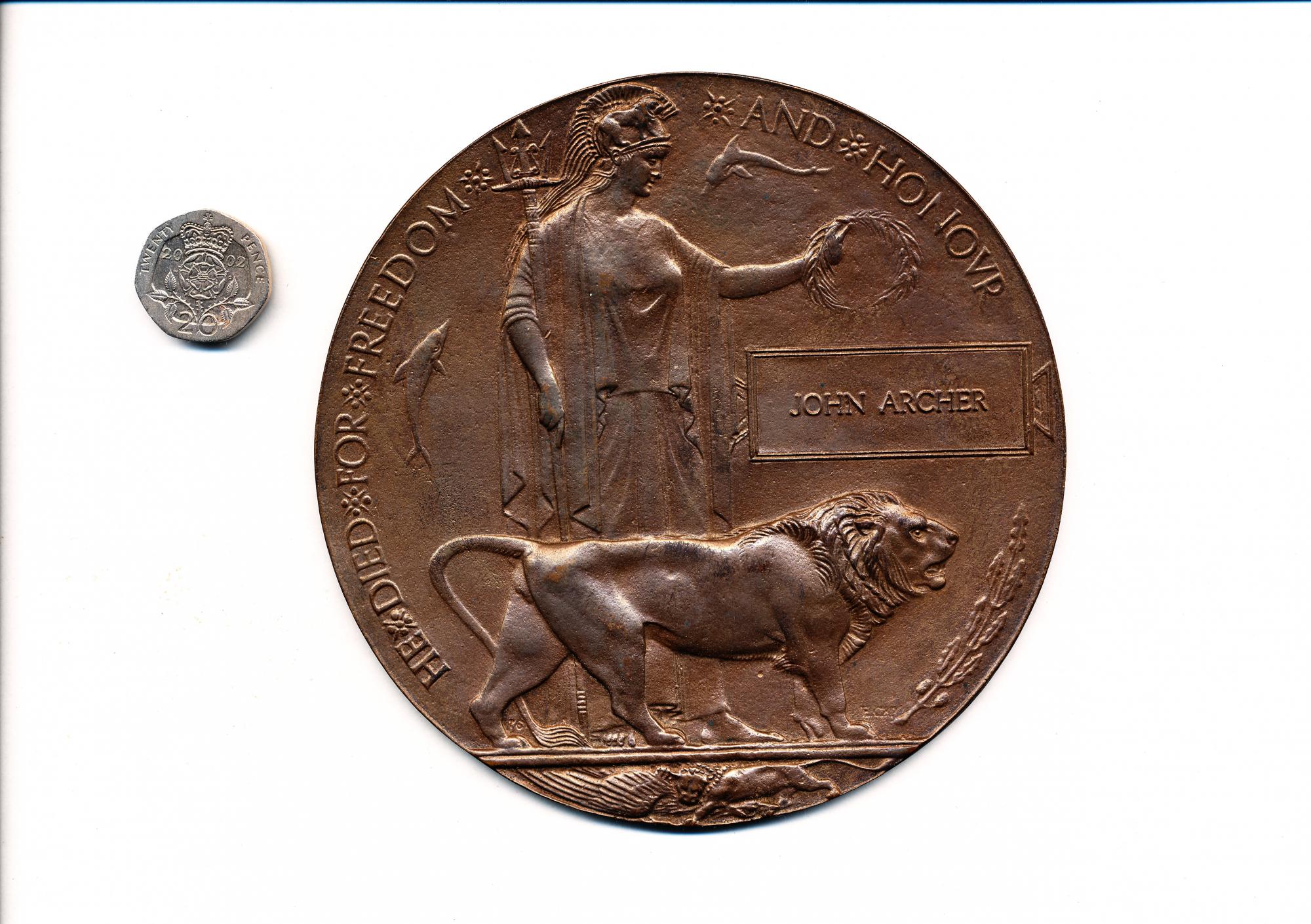 Dead Man's Penny (WW1 Memorial Plaque)