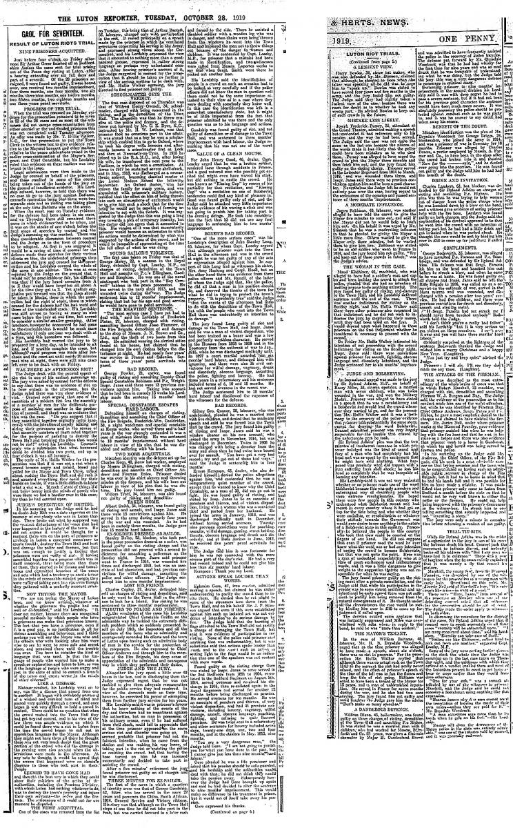 Riot trials sentencing