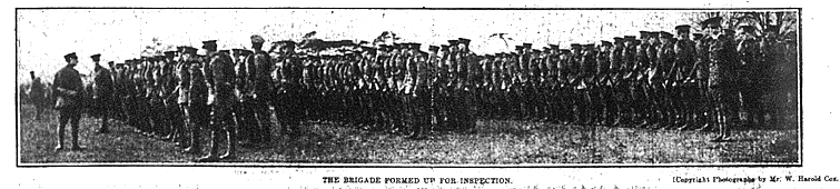 Inspection of troops at Stockwood Park