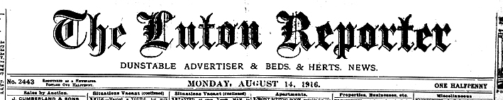 Luton Reporter masthead
