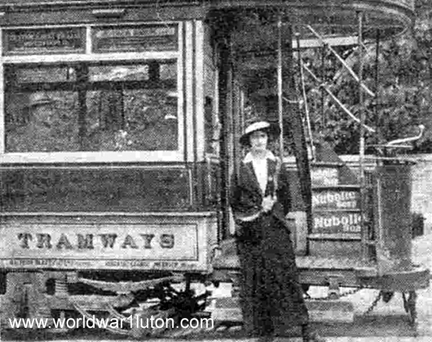 Tram conductress