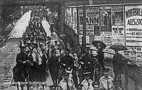 Marching in Dunstable Road