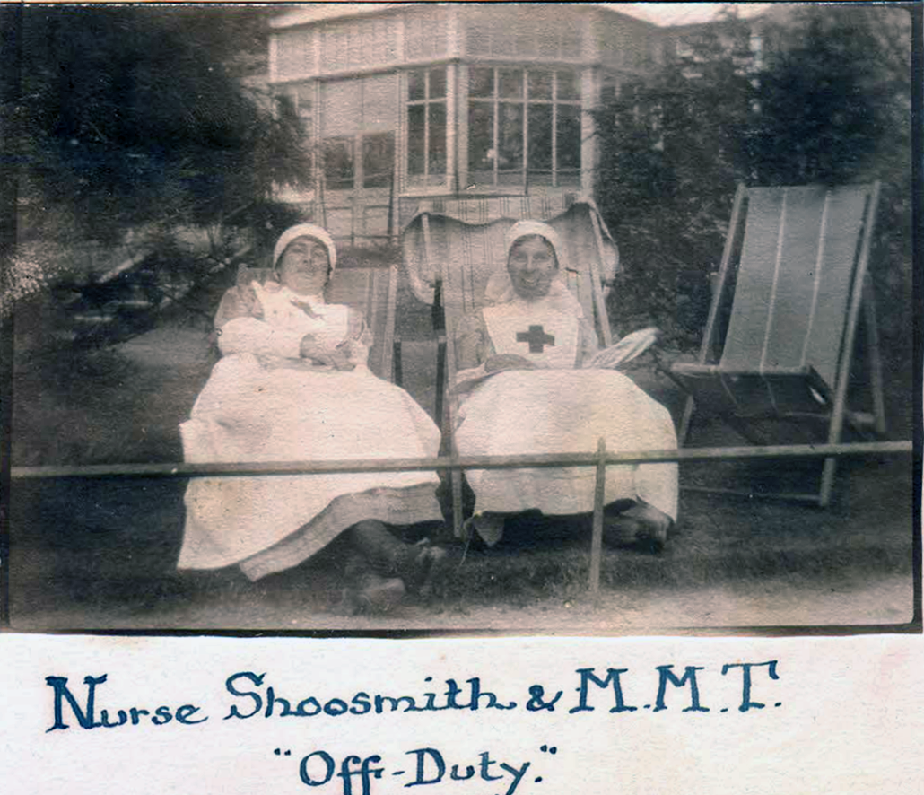 Nurses Shoosmith and Margery Mary Tomson