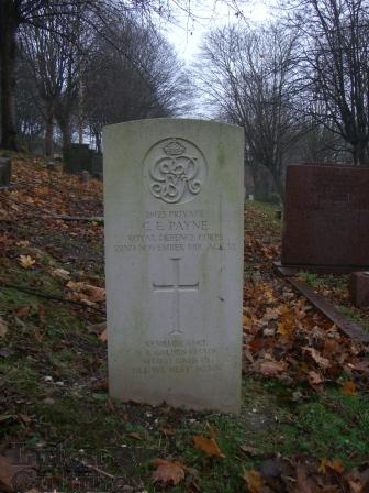 Pte Charle Edward Payne gravestone