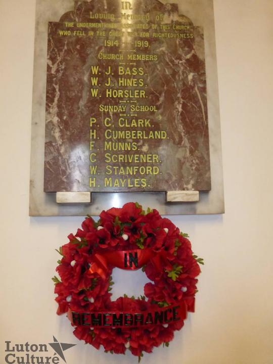 Limbury Baptist Church Memorial (Judith Brazier)